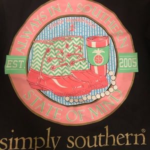 Simply Southern Black Long Sleeve T-Shirt